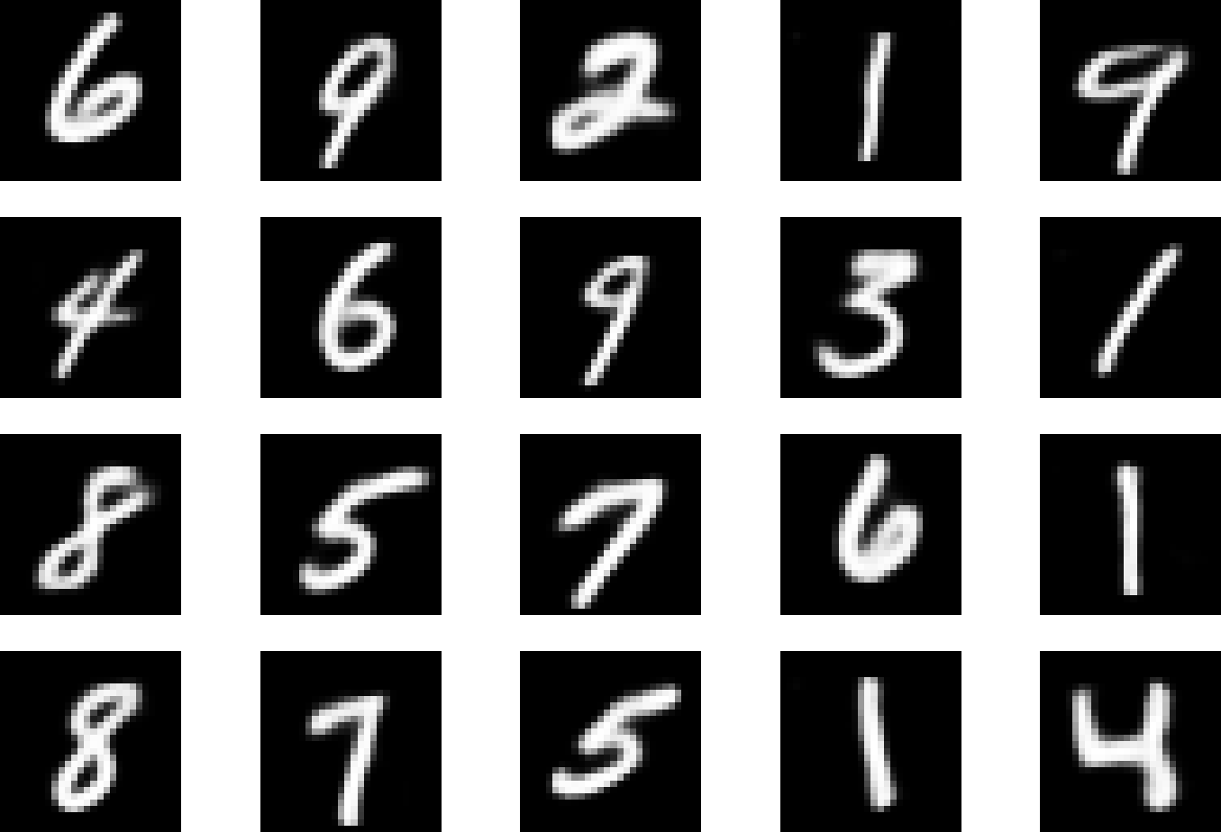VAE generations with spike-and-slab prior